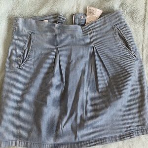 H&M striped denim skirt